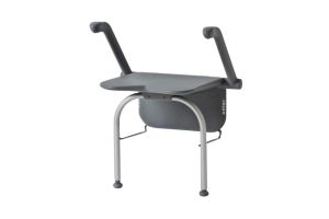 Etac Relax douchezitting Volcan grey met armsteunen en steunpoten ALM81708030