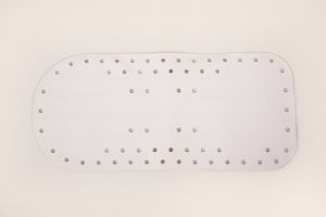 Anti-slip bad- en douchematten badmat wit Atlantis PR45125-W