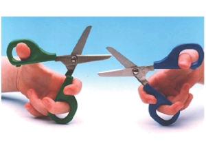 Zelfopende schaar afgerond 45mm LINKS 