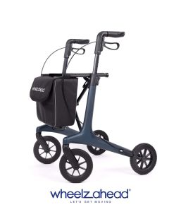 Rollator - Carbon All-inn met Unieke matte kleuren en zachte wielen