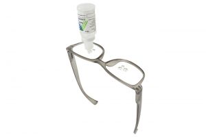 Druppelbril voor toedienen van oogdruppels