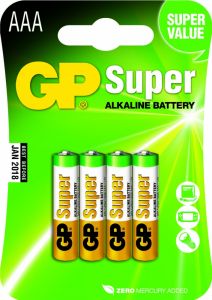 GP Batterijen AAA blister 4st