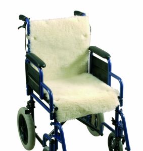 Schapenvacht voor rolstoel zitting en rugleuning PR20138