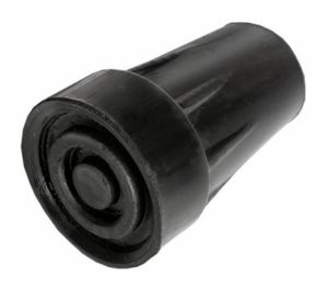 Kruk- en stokdoppen 16 mm zwart PR30037-BK