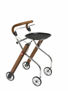 Let's Go Indoor rollator - walnoot/chroom