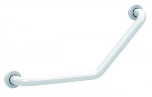 Wandbeugel - gecoat staal - 135° gehoekt 30 x 30 cm - wit