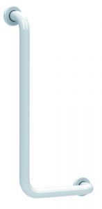 Wandbeugel - gecoat staal - 90° gehoekt 30 x 60 cm rechts - wit