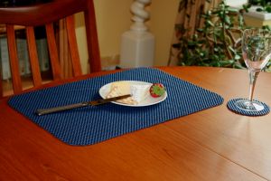 Anti-slip placemat en onderzetter set- diverse kleuren