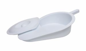 Kunststof bedpan met deksel