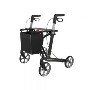 Athlon HD carbon heavy duty rollator, brede zitting 54cm Zwart maat L