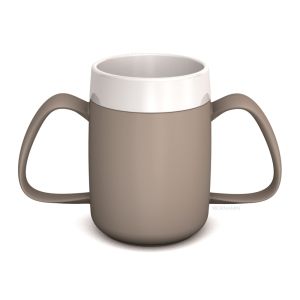 Conische ergobeker 160ml Linnen grijs