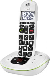 PhoneEasy 115 draadloze telefoon met sprekende toetsen, versterkt geluid en antwoordapparaat