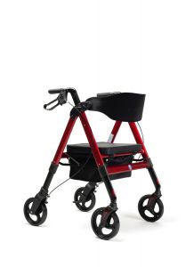 Rollator Goliat XXL - rood-  tot 200kg belastbaar