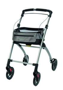 Dienblad zwart voor binnen Rollator 