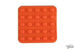Reliëfrondjes oranje 8x3 / 24 st 