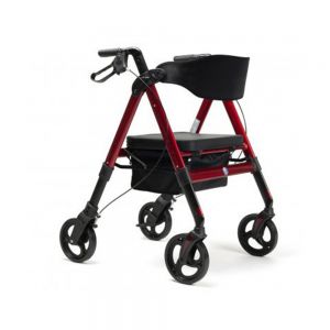Rollator Goliat XXL - rood-  tot 200kg belastbaar