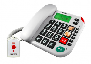 Maxcom - huistelefoon KXT 481 met SOS alarmzender