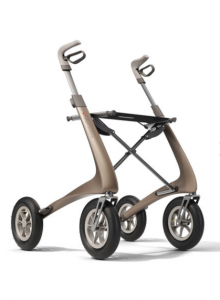 Rollator - Carbon Overland- Lichte en elegante rollator met luchtbanden