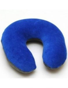 SISSEL Buchi Soft – blauw/grijs Visco-elastisch hoefijzervormig kussen