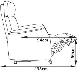 Sta-op & Relax fauteuil Oslo blue