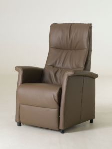 Sta-op relaxfauteuil Toro stof kleur microfiber Deluxe 44 Steel 